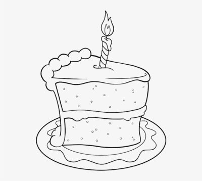 Birthday Cake, Joyful Occasion, Sweet Delight, Celebration Treat, Festive Dessert Drawing