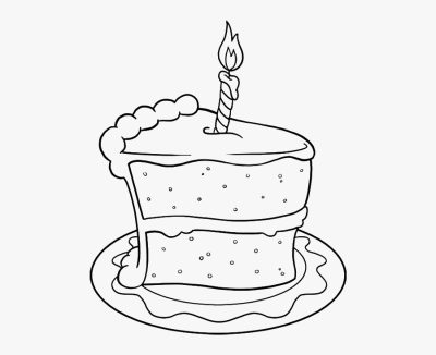 Birthday Cake, Sweet Treat, Celebration, Festive Dessert, Party Tradition Drawing