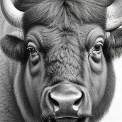 Bison Drawing Art Sketch Image