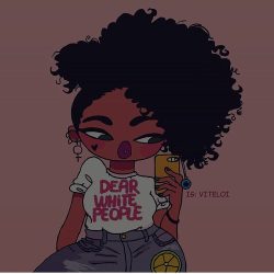 Black Girl Aesthetic Drawing Realistic Sketch