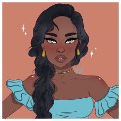 Black Girl Aesthetic Drawing Unique Art