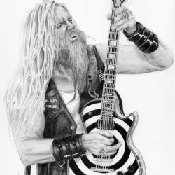 Black Label Society Drawing Art