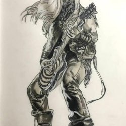 Black Label Society Drawing Modern Sketch