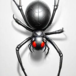 Black Widow Spider Drawing Sketch Photo