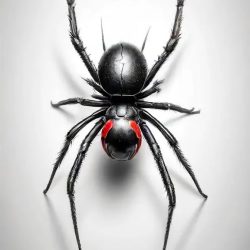 Black Widow Spider Drawing Sketch Picture