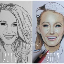 Blake Lively Drawing