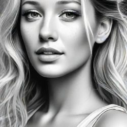 Blake Lively Drawing Art Sketch Image