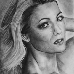 Blake Lively Drawing Beautiful Artwork