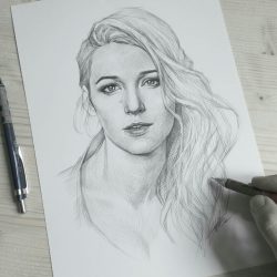 Blake Lively Drawing Image