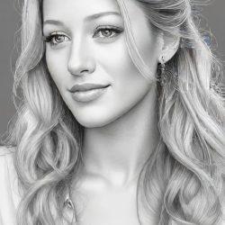 Blake Lively Drawing Sketch Picture