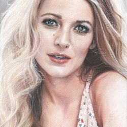 Blake Lively Drawing Unique Art