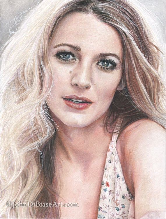 Blake Lively Drawing Unique Art