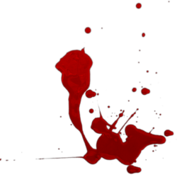 Blood Splatter Drawing Art