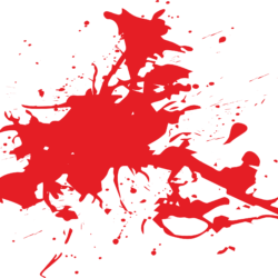 Blood Splatter Drawing Creative Style