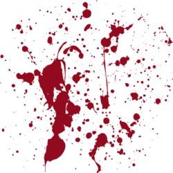 Blood Splatter Drawing Intricate Artwork