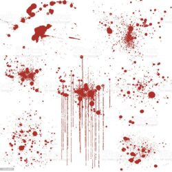 Blood Splatter Drawing Sketch