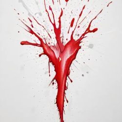 Blood Splatter Drawing Sketch Picture