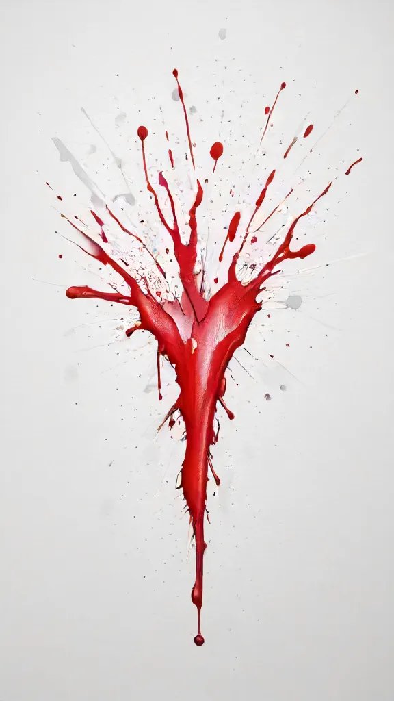 Blood Splatter Drawing Sketch Picture