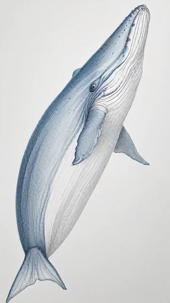 Blue Whale Drawing Sketch Picture