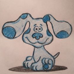 Blue’s Clues Drawing Amazing Sketch