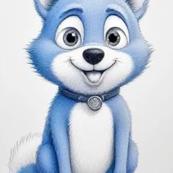 Bluey Drawing Art Sketch Image