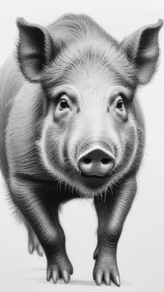 Boar Drawing Art Sketch Image