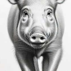 Boar Drawing Sketch Picture