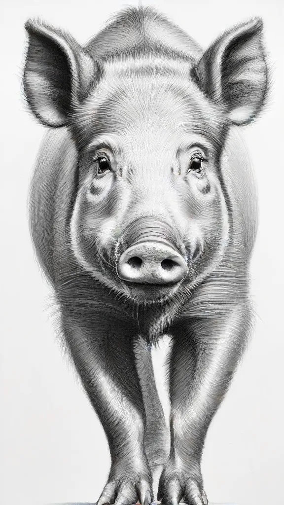 Boar Drawing Sketch Picture
