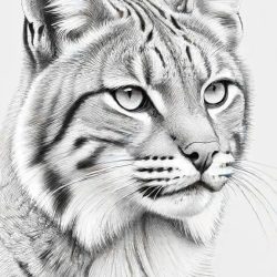 Bobcat Drawing Art Sketch Image