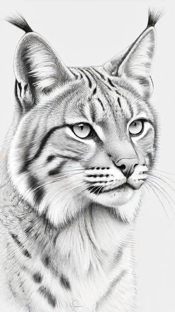 Bobcat Drawing Art Sketch Image