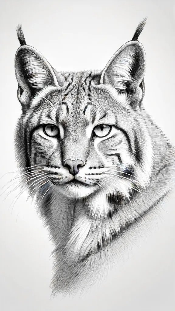 Bobcat Drawing Sketch Image