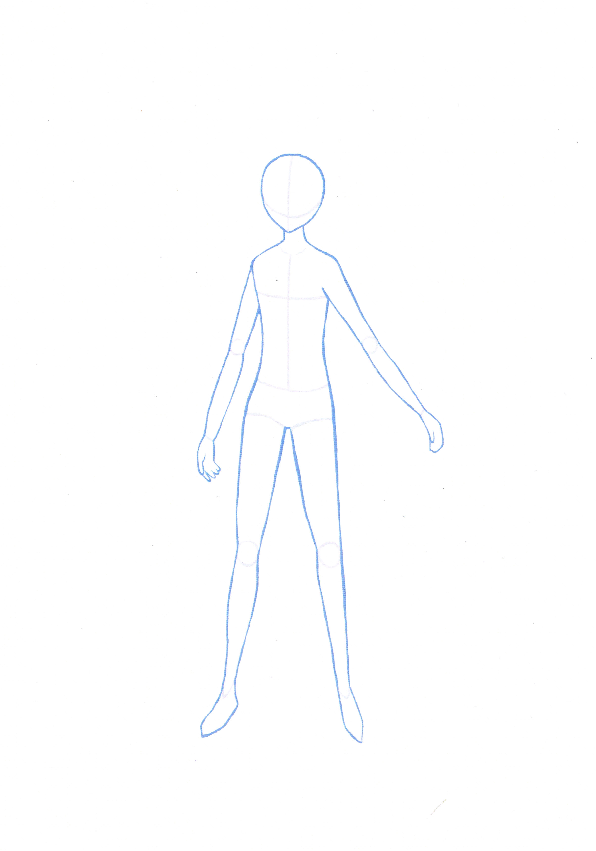 Body Base Drawing Modern Sketch