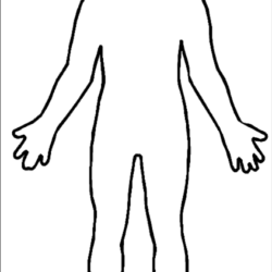 Body Outline Drawing Hand Drawn