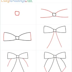 Bow Drawing Artistic Sketching