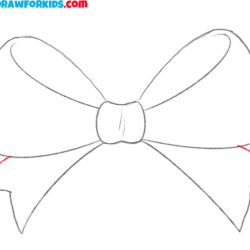 Bow Drawing Intricate Artwork