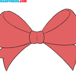 Bow Drawing Modern Sketch