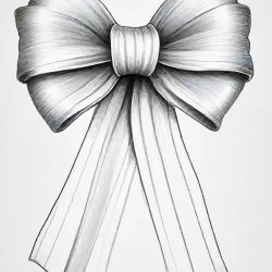 Bow Drawing Sketch Photo