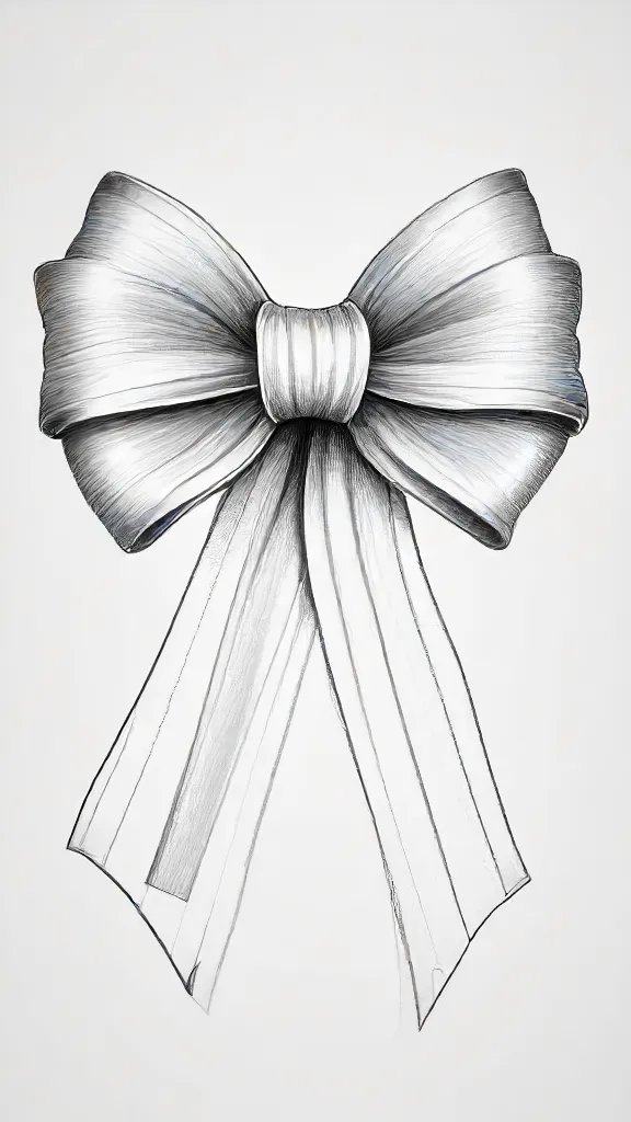 Bow Drawing Sketch Photo