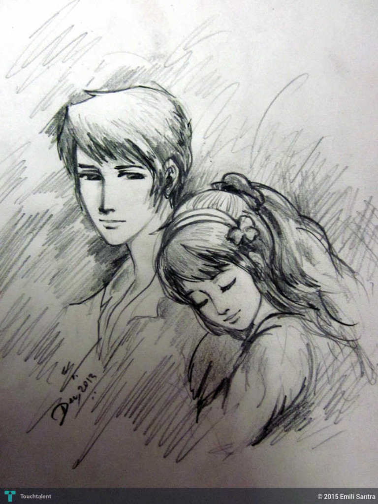 Boy and Girl Drawing Creative Style