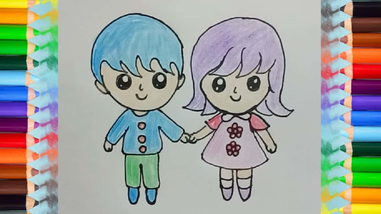 Boy and Girl Drawing