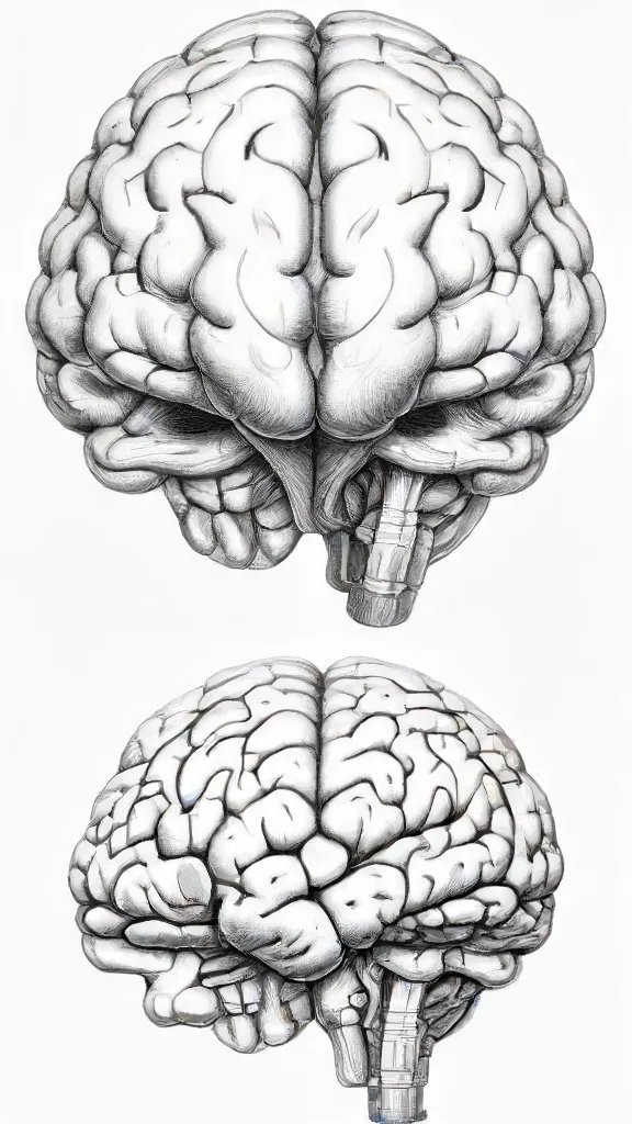 Brain Simple Drawing Sketch Photo