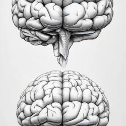 Brain Simple Drawing Sketch Picture