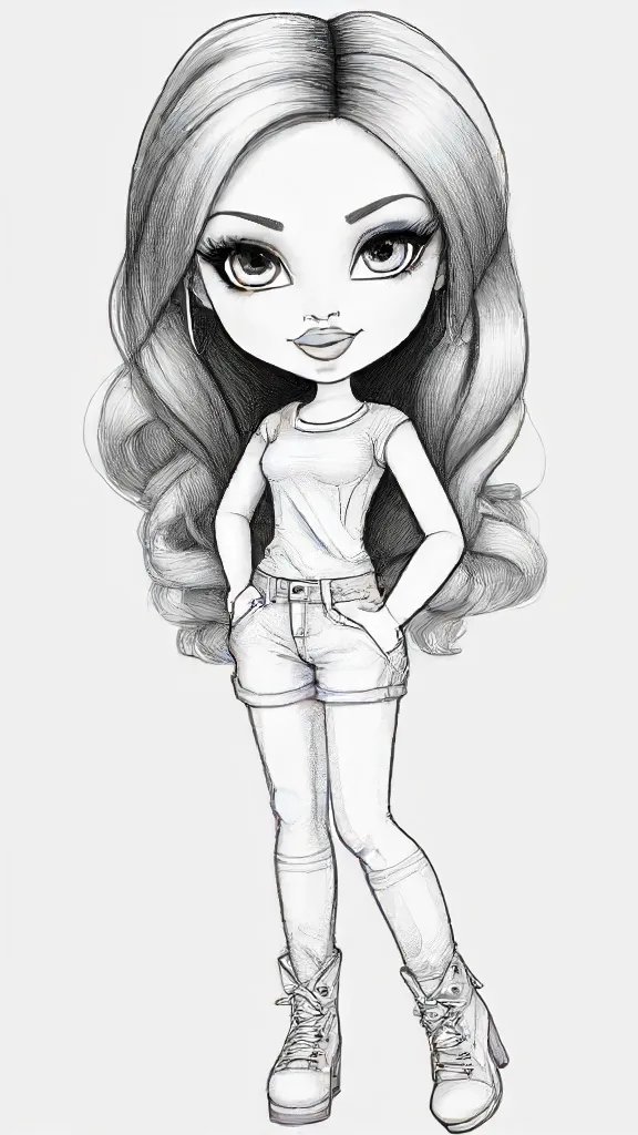 Bratz Doll Drawing Sketch Picture