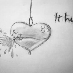 Broken Heart Drawing Creative Style