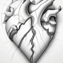 Broken Heart Drawing Sketch Photo