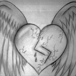 Broken Heart Drawing Stunning Sketch