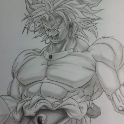 Broly Drawing Artistic Sketching