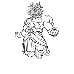 Broly Drawing Hand drawn