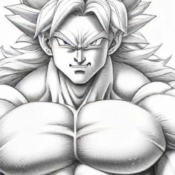 Broly Drawing Sketch Photo