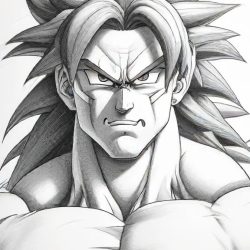 Broly Drawing Sketch Picture